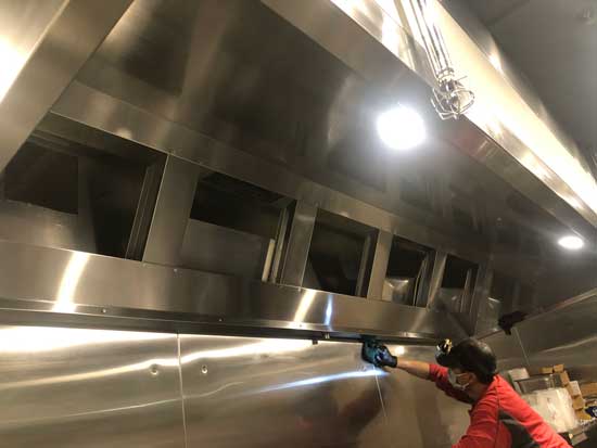 Commercial Kitchen Canopy Cleaning After